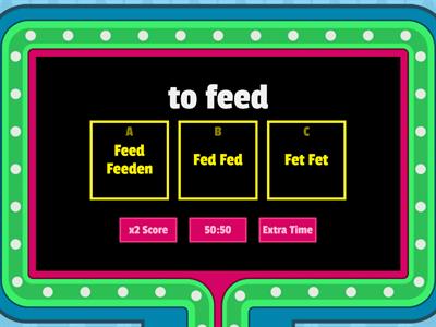 Past simple and past participle