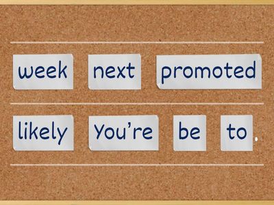 Jumbled probability structures (It is likely that they../ They are likely to be ...