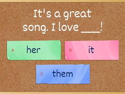 EF beginner Object pronouns