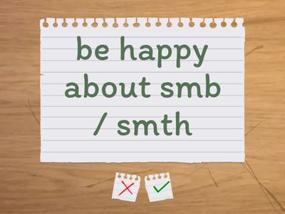 Adjectives with Prepositions. About. Form 8 