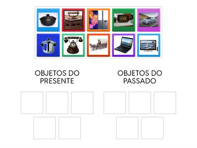 OBJEOS DO PASSADO OBJETOS ATUAIS