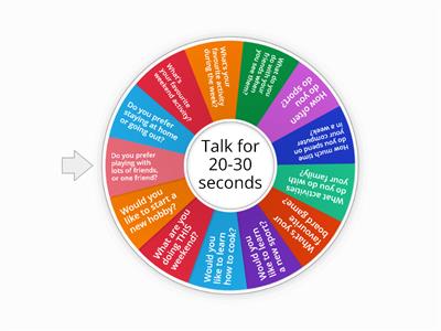 Free time Questions A2 level