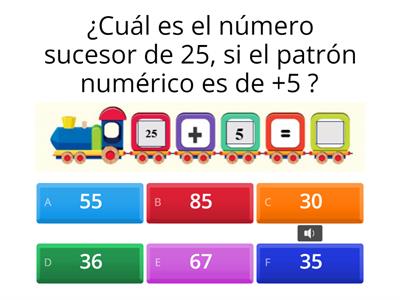 SUCESIONES NÚMERICAS CRECIENTES