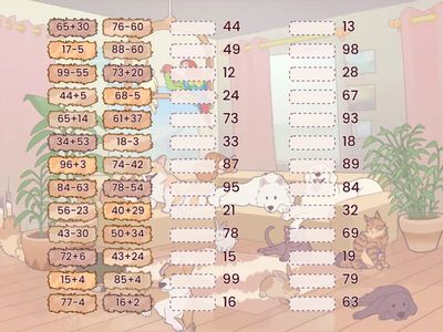 Додавання та віднімання в межах 100 без переходу через розряд