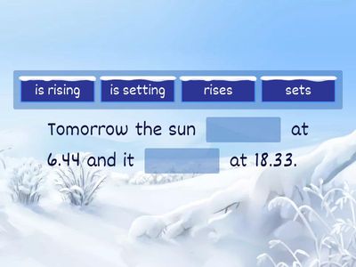 Present Simple and Present Continuous for future