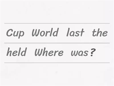 Grammar: passive questions