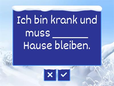 Lokalpräpositionen zu, von, bei