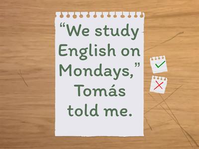 Direct or indirect speech?