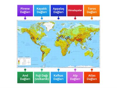 DÜNYADAKİ DAĞLAR 