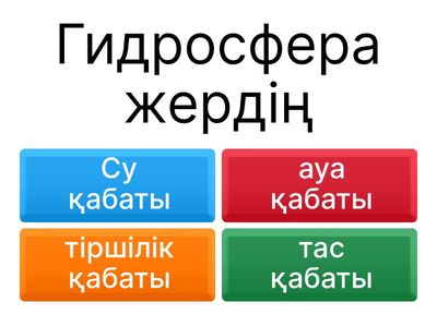 7 сынып Гидросфера 