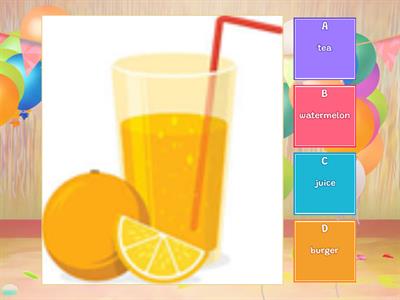 Quiz Grade 2 Food, part1