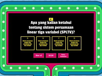 Pengantar Sistem Pertidaksamaan Linear Dua Variabel,