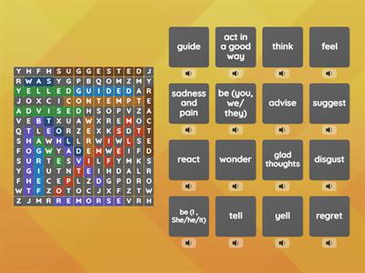 Listen and find - Past Actions and emotions - Unit 1 - Past Experiences - Inglés 2 - Psychology -UCM