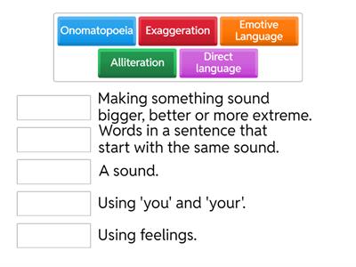 Features of Persuasive writing