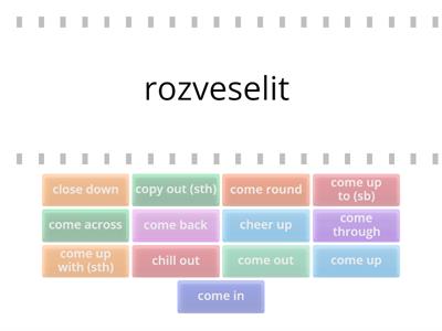  frázová slovesa 1B