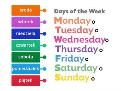 Days of the week