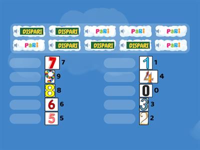 NUMERI PARI E DISPARI