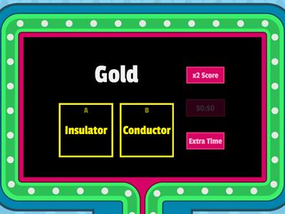 Insulators and conductors