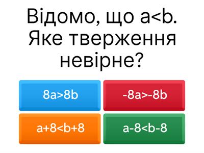 Нерівності