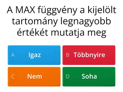 Excel függvények