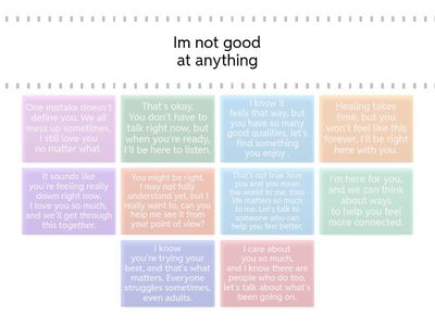 Negative Child's Thought w/ Positive Parent's Response