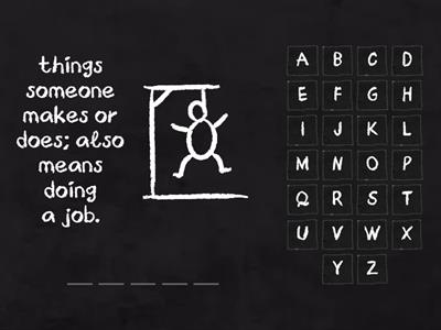 "Work" Hangman