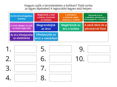 Kereskedelmi értékesítő - áruforgalom 