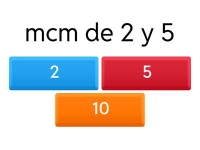Mínimo común múltiplo sec 10