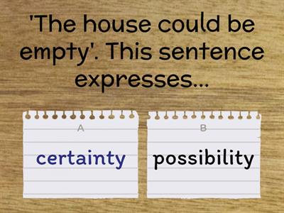 New Pulse 4 - INTERMEDIATE 2 - Unit 6 - SB p. 65 - Modals of deduction (centainty X possibility)