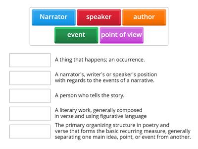 Vocabulary RL.5.6 Point of View