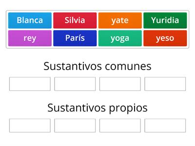 Sustantivos comunes y propios