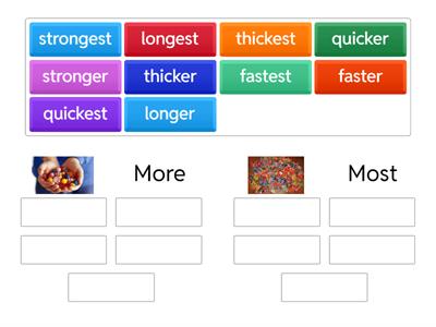 Suffixes -er & -est sort