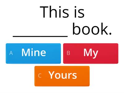 Possessive Adjectives and Possessive Pronouns