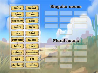 Singular and plural nouns