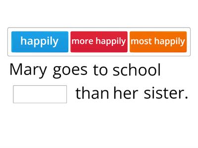 Adverbs Comparative and Superlative Forms