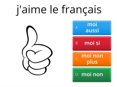 Moi aussi, moi non, moi non plus, moi si