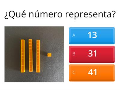 Representación de números hasta el 99