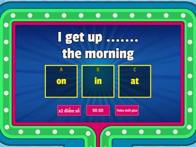 Preposition of time game