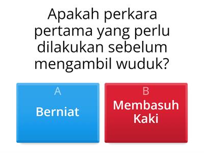 Kuiz Tahun 1 - Wuduk Sempurna