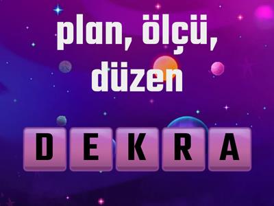 1. Dönem Genel Tekrar Anagramı | LGS