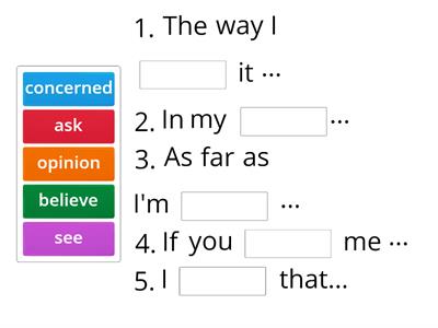 Agreeing and disagreeing