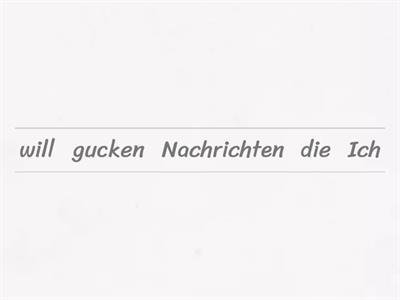 Stimmt 2 Kapitel 2.2 word order