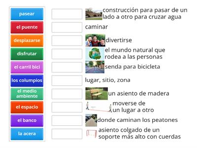 Zonas Verdes - empareja las ideas. (Accuracy score)