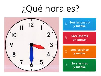  ¿Qué hora es?