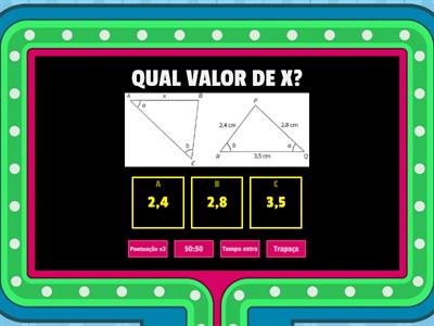 CONGRUÊNCIA DE TRIÂNGULOS - 8º ANO A