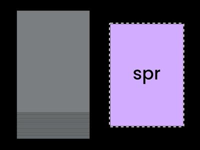 Visual Drill including blends