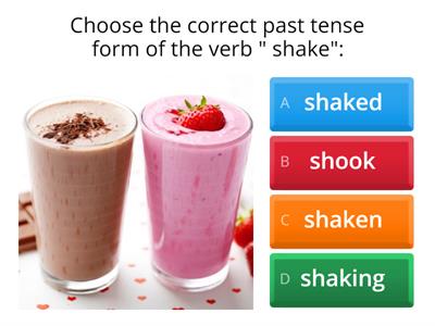 Irregular verbs quiz