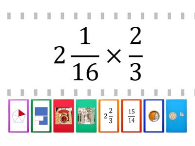 Multiplicación y división de racionales