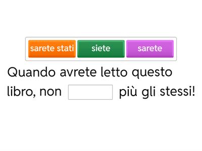 Futuro semplice e futuro anteriore