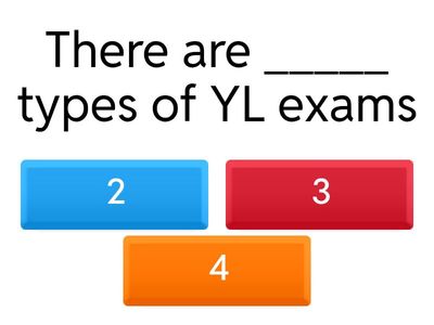 Cambridge YLE exam overview